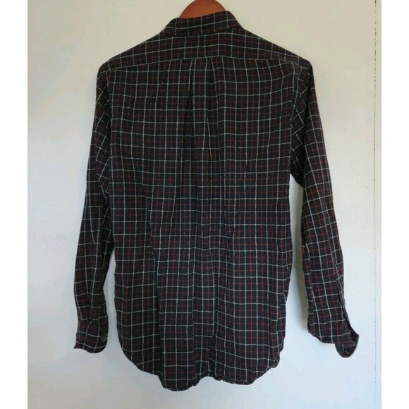 VTG Polo Ralph Lauren Shirt Mens S Button Up Red Black Checkered Business Casual - Picture 3 of 7